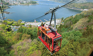 河口湖天上山公園カチカチ山ロープウエイ